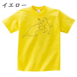 ネコTシャツ  "ケンカ" 10枚目の画像