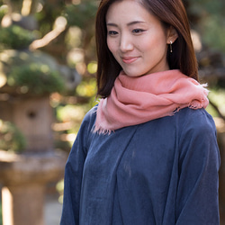 本藍染めカシミヤストール（グラデーション） HK11-0002-1 ストール