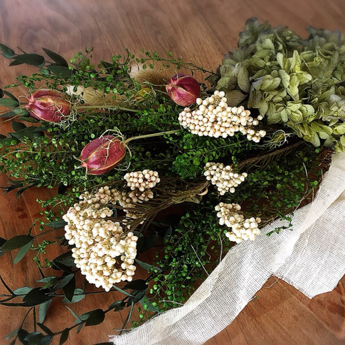 グリーン系ナチュラルスワッグ M