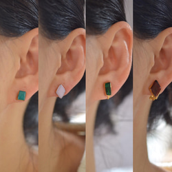 bijou夾式耳環（土耳其石color） 第5張的照片