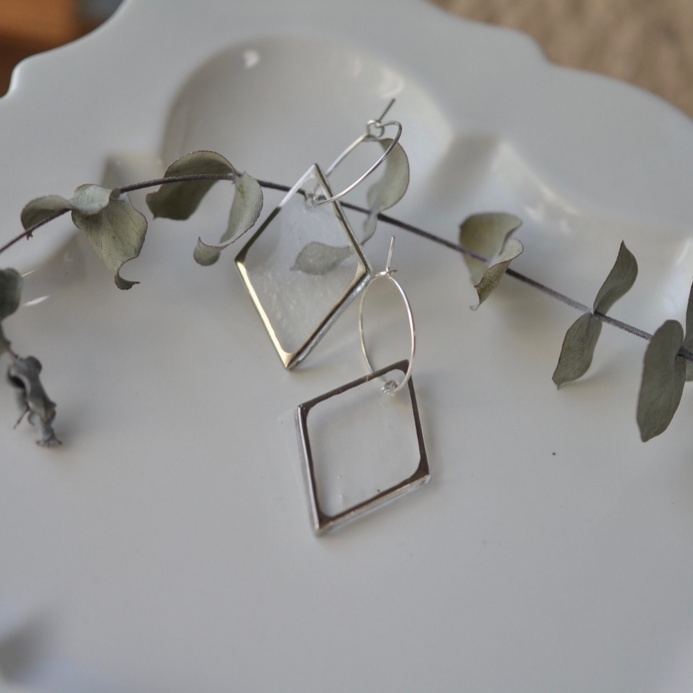 《※受注制作品》platinum&clear（菱形/big）