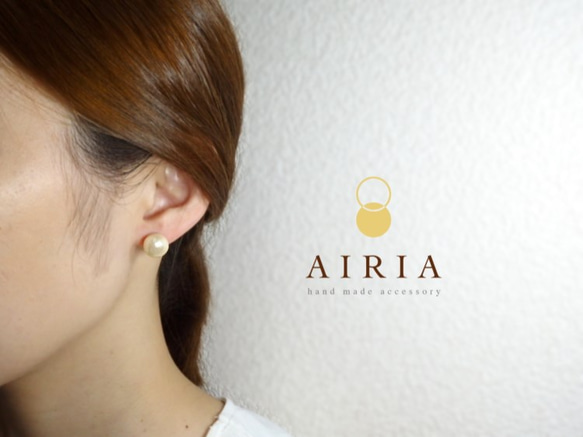 Airia【14kgf】定番コットンパールピアス【3サイズ】　P03 4枚目の画像