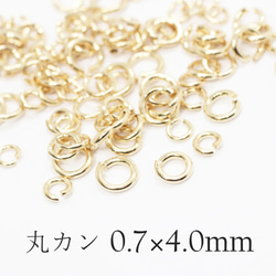 【丸カン】0.7×4.0mm-12g《MP-105》（金色） 1枚目の画像