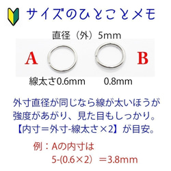 【約20g200個】SUS304-丸カン-⑭1×6mm 5枚目の画像