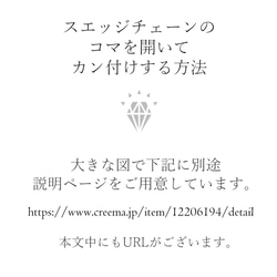 【1m】ビーズが通せるスエッジ-ビーディングチェーン-235PN-D/C【銀色】 9枚目の画像