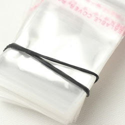 ミニミニ3×3cm【約400枚】中国製OPPパック（テープ付）※注あり 2枚目の画像
