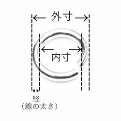 【丸カン】0.6×3.2mm-15g（約740個）韓国製（真鍮）【銀色】② 2枚目の画像