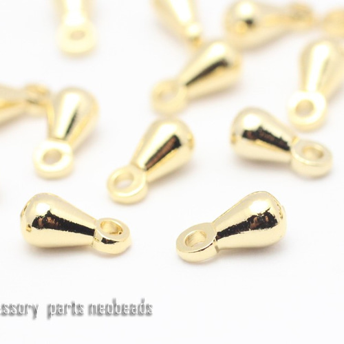 緒締め玉‥金工 30個】つゆ玉-S《MP-009》淡金色 チャーム チェーンのNEO BEADS 通販