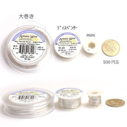 【大巻】＃20（太さ0.8mm）-アーティスティックワイヤー【NTシルバー】11月入荷分＊第一段階お値上げ済 3枚目の画像