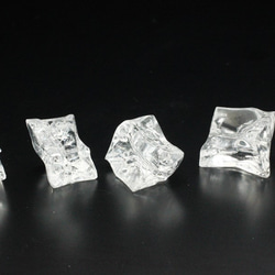 【8個】氷山みたいなクラック変形樹脂ビーズ《SON-1816》 3枚目の画像