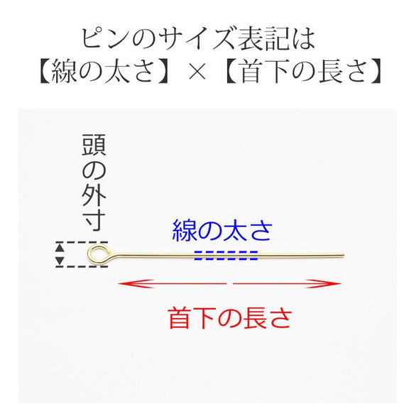 【5g】頭2ミリの先丸ピン0.6×30mm《金色》 6枚目の画像