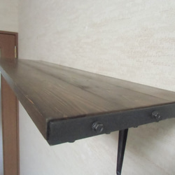 棚板（特典付き）　シェルフ 男前 家具 インテリア ＤＩＹ アイアン 木材　 (90ｃｍ） 2枚目の画像