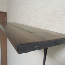 棚板（特典付き）　シェルフ 男前 家具 インテリア ＤＩＹ アイアン 木材　 (60ｃｍ） 2枚目の画像