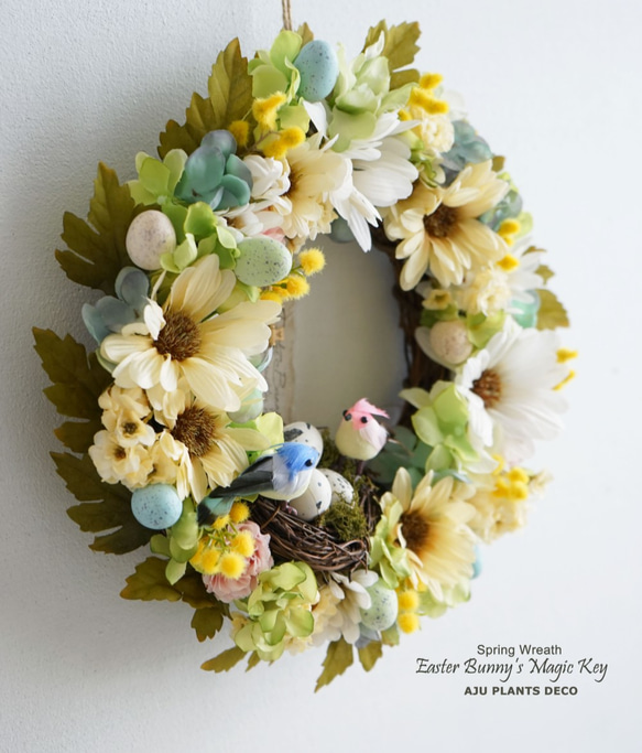 Wreath ～Easter Bunny's Magic Key(TM)～  28cm 5枚目の画像