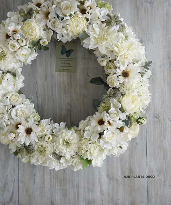 Wreath ～Blanc de luxe～ 52cm 1枚目の画像