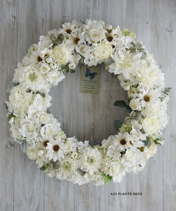 Wreath ～Blanc de luxe～ 52cm 2枚目の画像