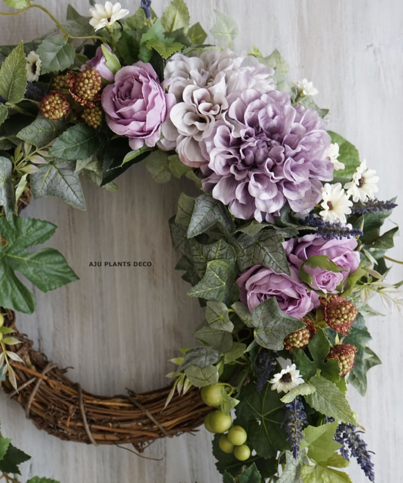 Wreath ~Grapevine~  38-70cm（造花） 4枚目の画像