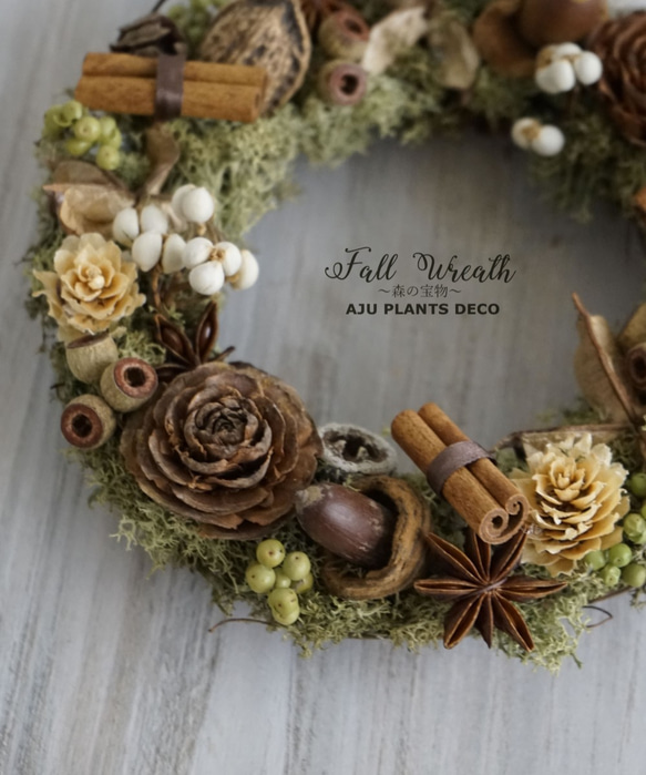 Fall Wreath ～森の宝物 ２～　１8cm 5枚目の画像