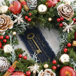 クリスマスリース（0721）～Santa's Magic Key(R)～　28cm 2枚目の画像