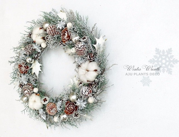 Winter Wreath  32~33cm 3枚目の画像