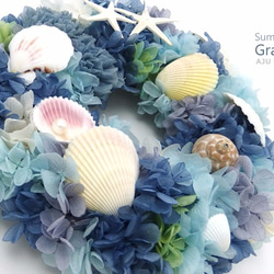 Summer Wreath ～Grand Bleu ２～　21cm 3枚目の画像