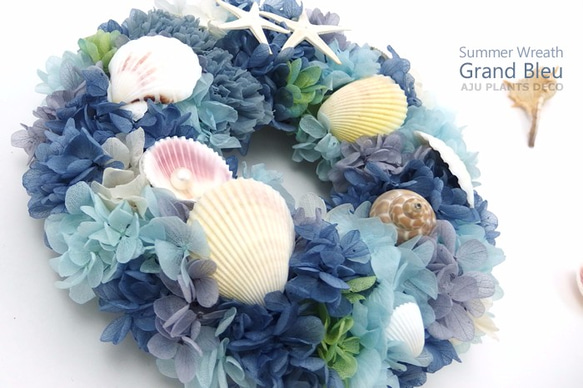 Summer Wreath ～Grand Bleu ２～　21cm 3枚目の画像