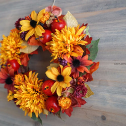 Wreath (2517) ～Autumn Harvest Wreath(2)～ 25cm 3枚目の画像