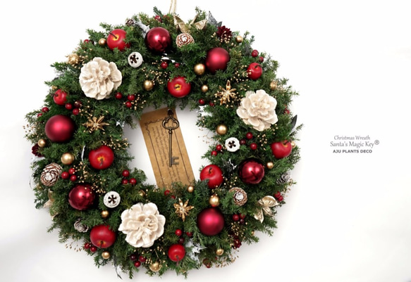 クリスマスリース(4417)～Santa's Magic Key(R)～　34cm 3枚目の画像