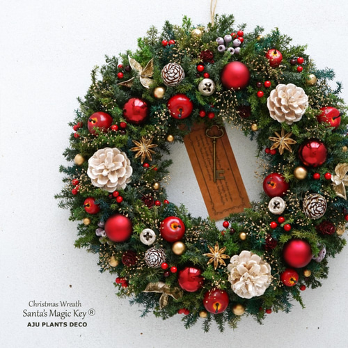 クリスマスリース(1119)～Santa's Magic Key(R)～ 35cm リース