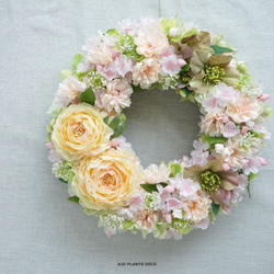 Spring Wreath ～桜～28cm（造花） 2枚目の画像