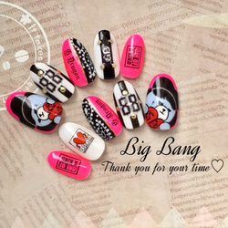 BIGBANG ペイズリー.ver G-DRAGON ジヨン ネイルチップ ネイル ネイル