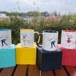 名前入れ無料★ペアマグカップ　全4色　結婚祝いやクリスマスプレゼントにも　 4枚目の画像