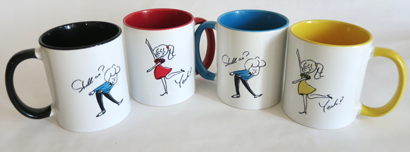 名前入れ無料★ペアマグカップ　全4色　結婚祝いやクリスマスプレゼントにも　 8枚目の画像