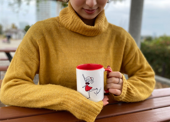 名前入れ無料★ペアマグカップ　全4色　結婚祝いやクリスマスプレゼントにも　 9枚目の画像