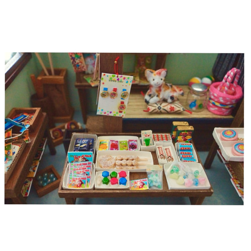 ドールハウス 駄菓子屋 お月さん 二号店 立体・オブジェ 小川 佳