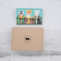 防水加工紙カード・小銭入れ-CATの親友 10枚目の画像