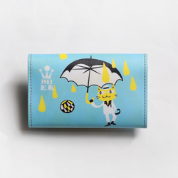 1983ER小紙包 卡片夾 零錢包-貓老闆的下雨天 第4張的照片