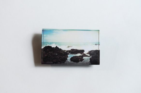 可水洗紙 小紙包 卡片夾 零錢包-不寂寞的海 第3張的照片