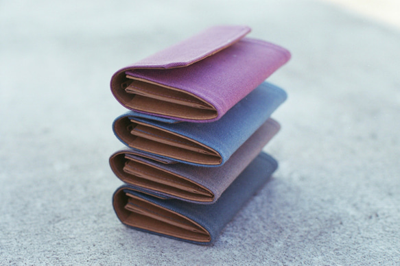 色票系列-厚帆布 可水洗紙 零錢包 卡片夾-粉紅 第10張的照片