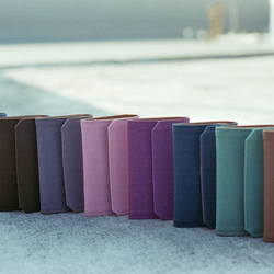 シーブルー-カラーチャットシリーズ 帆布 洗えるクラフト紙小銭入れ 8枚目の画像
