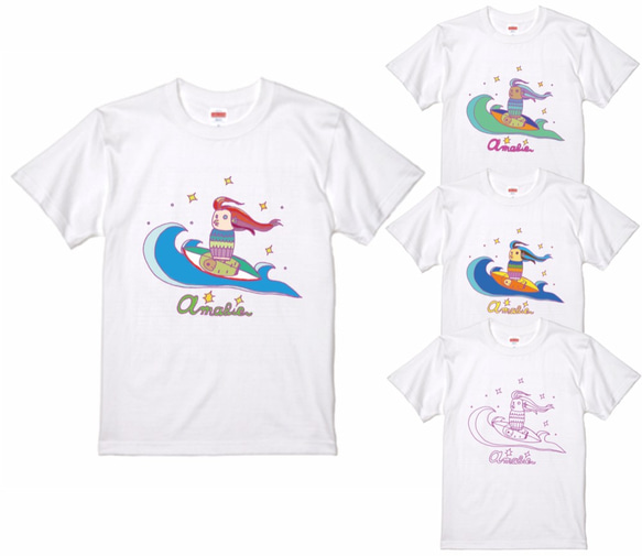 サーファーアマビエ　Tシャツ　昼Ver 6枚目の画像