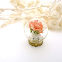 MNII○白精靈的玫瑰花○模型○玻璃球擺飾 第2張的照片