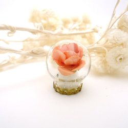 MNII○白精靈的玫瑰花○模型○玻璃球擺飾 第3張的照片