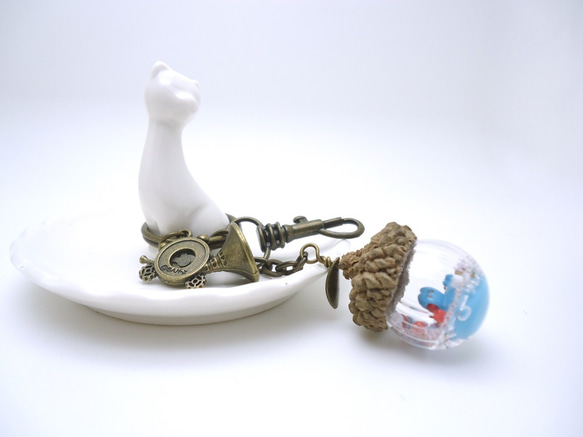 MNII○松果湖的藍色小鴨○模型○玻璃球鑰匙圈 第2張的照片