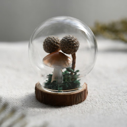 MNII○圓木燈泡_蘑菇○玻璃球擺飾 第2張的照片