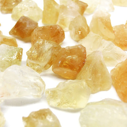 【4個】琥珀糖みたいな檸檬色の穴あき天然石シトリン(小) ラフロック原石 イエロー 黄水晶 11月の誕生石M-S33S 2枚目の画像