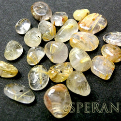 ゴールドルチル 水晶　原石　天然石　台座＋さざれ付き a36841-1_700.jpg