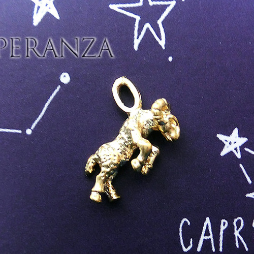 2個セット【牡羊座】ゴールド12星座チャーム☆おひつじ座お羊オヒツジG  