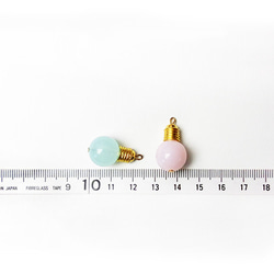 2個セット【ピンク】カラフル電球ミニチュアパーツハンドメイドデコパーツアクセサリー素材・材料 3枚目の画像