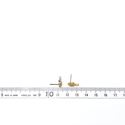 【1ペア】K16GP雪の結晶ピアススタッド パーツ キュービックジコニアハンドメイドアクセサリー素材・材料M24G 7枚目の画像